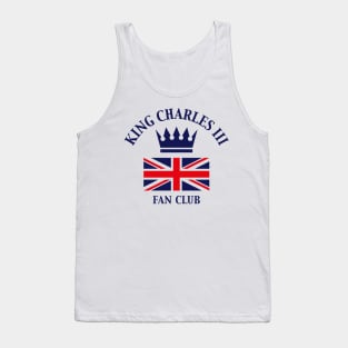 King Charles 3rd – Fan Club (Fan Art / Navy) Tank Top